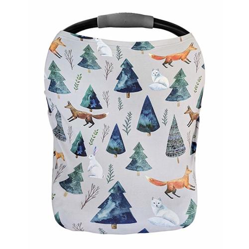 Pobi Baby Premium Multi-Use Cover - Nursing Cover, Baby Car Seat Covers, Shopping Cart, High Chair, and Breastfeeding Cover - Ultra-Soft, Stretchy, and Versatile Scarf for Baby and Mom (Magical)