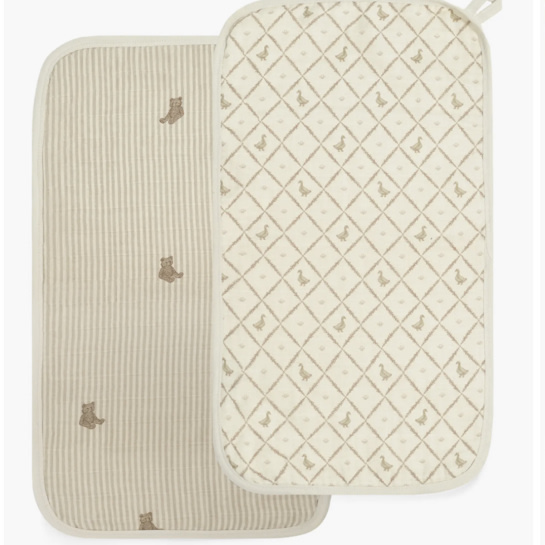 Organic Cotton Muslin - Ducks & Bears Combo