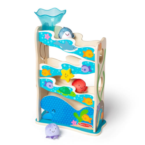 Melissa & Doug Rollables Wooden Ocean Slide