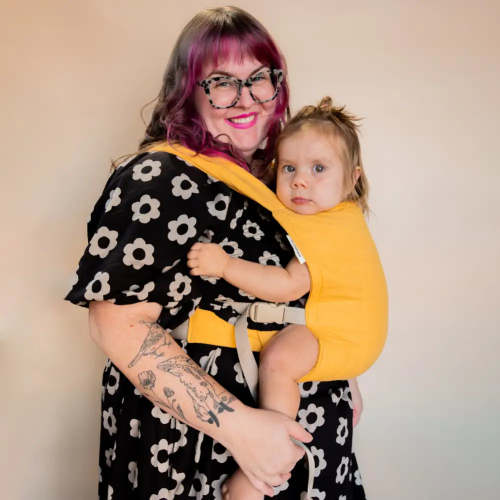 Lark Baby Carrier in Amber Yellow | Comfortable & Stylish Support
