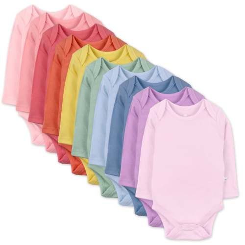 10-Pack Organic Cotton Long Sleeve Bodysuits – Honest Baby Clothing