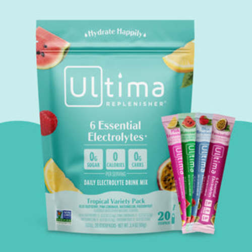 Tropical Variety Electrolyte Hydration Drink | Sugar-Free, Keto-Friendly | Ultima Replenisher