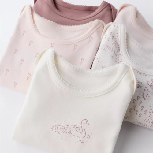 FIVE-PACK OF SWAN BODYSUITS - Pink | ZARA United States