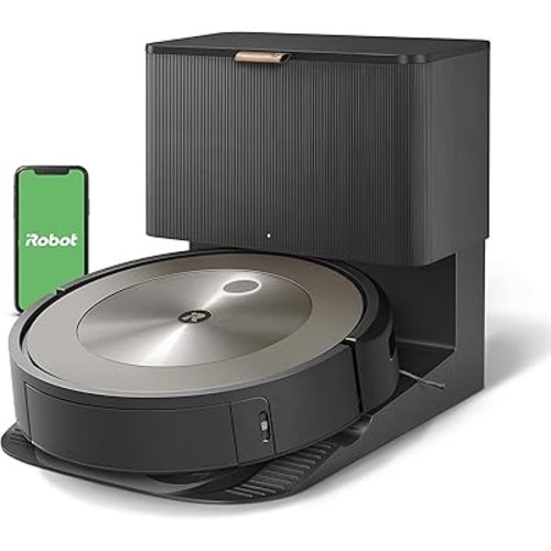 iRobot Roomba j9+ Self-Emptying Robot Vacuum – Powerful Suction, Identifies and Avoids Obstacles Like pet Waste, Self-Empties for 60 Days, Best for Homes with Pets, Smart Mapping, Works with Alexa​