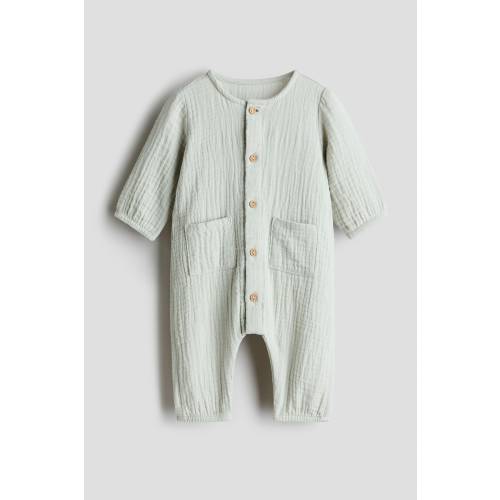 COTTON MUSLIN ROMPER SUIT