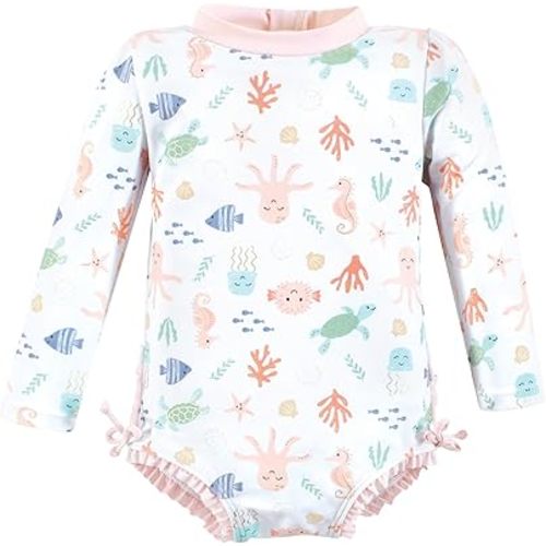 Hudson Baby Girls' Baby and Toddler Swimsuit