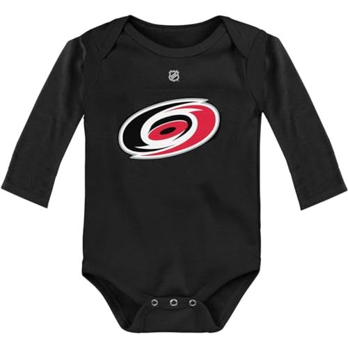 Outerstuff NHL Newborn & Infants 0-24 Months Primary Logo Long Sleeve Bodysuit Creeper Romper