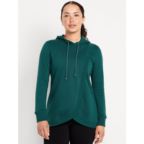 Maternity Cross-Front Nursing Pullover Hoodie | Old Navy