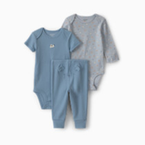 Carter's 3-Piece Bodysuit & Pant Gift Set - Blue/Gray Dog, 3M