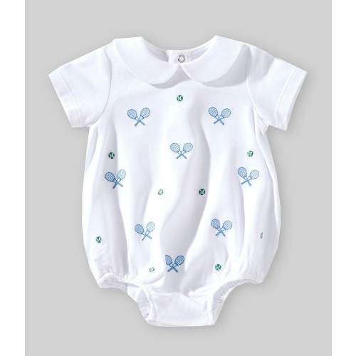 Edgehill Collection Baby Boy Newborn-24 Months Embroidered Tennis Racquet Bubble