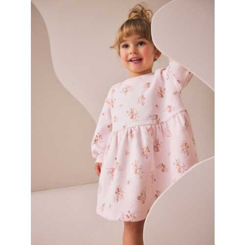 Cream Floral Sweat Dress (3mths-7yrs)