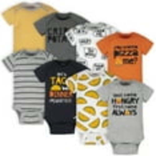 Onesies Brand Baby Boy Short Sleeve Multipack Bodysuits, 8-Pack, Sizes NB-12M
