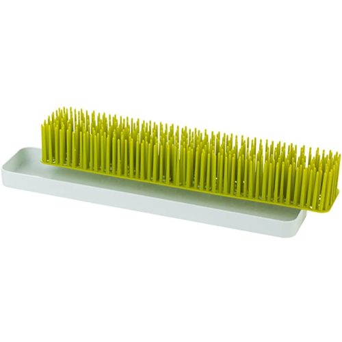 Boon Patch Countertop Baby Bottle Drying Rack - Space Saving Bottle Rack for Drying and Organization - Kitchen Baby Needs - Baby Bottle-Feeding Supplies - Green and White