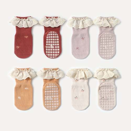 Lets Dance - 4 Pairs of Stay-On Baby & Toddler Non-Slip Socks – LittleYogaSocks