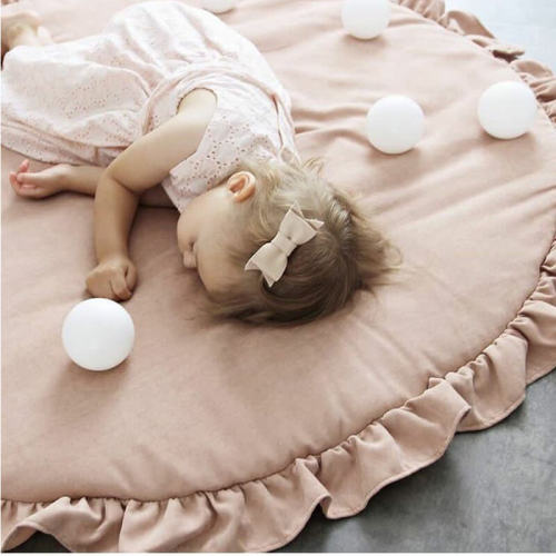 Padded Round Baby Play Mat | Tummy Time Activity Mat – buKKub