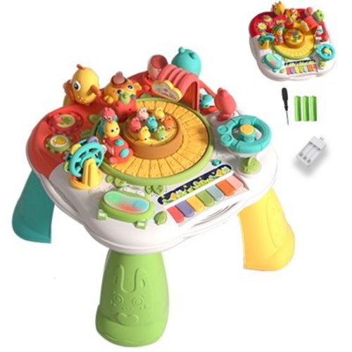 Baby Activity Table Toys, Baby Toy, Educational Early Learning Table for s 6 to 12-18 Months,Musical Toddler Toys for 1 2 3 Year Old Boys Girls Gifts