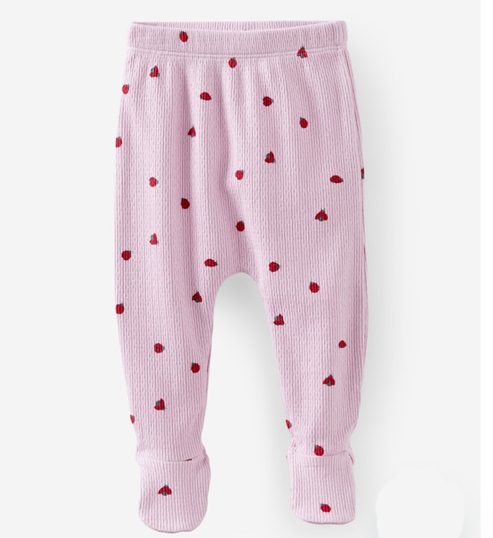 Baby Purple Organic Pointelle Legging | Cotton On Kids Australia