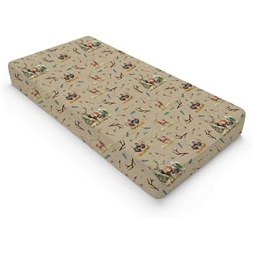 Vintage Deer Hunting Baby Changing Pad Covers for Boy Girl 32''x16'' Turkey Hunting Unisex Fitted Changing Table Sheets Wild Animals Hunter Comfort Soft Breathable Nursery Diaper Change Table Mats