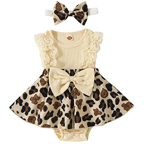 Mubineo Baby Girl Summer Clothes Outfits Sleeveless Lace Floral Romper Dress Newborn Outfit
