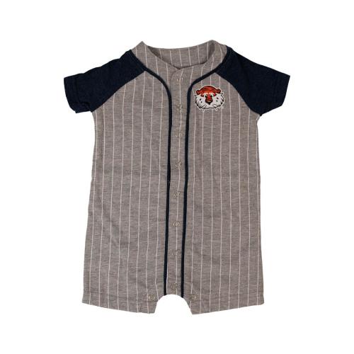 Auburn Baseball Stripe Romper