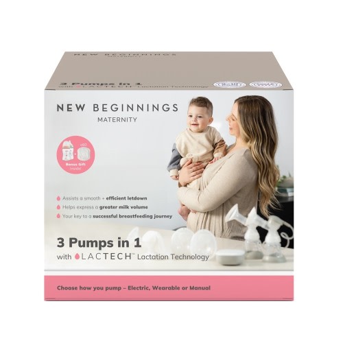 New Beginnings 3 In 1 Breast Pump