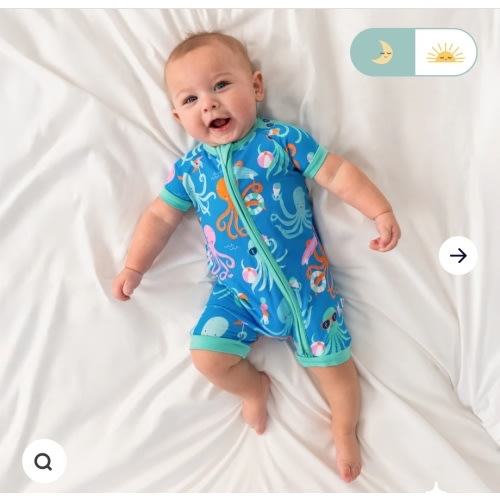 Octopus Party Shorty Zippy – Little Sleepies
