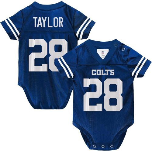 Outerstuff NFL Newborn Infants Team Color Name and Number Home Player Creeper Bodysuit Jersey