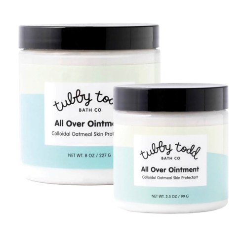 TUBBY TODD All Over Ointment - Baby Eczema Cream, Everyday Multi-Purpose Sensitive, Dry, Irritation Baby Skin Relief Cream, Steroid & Gluten Free, Fragrance Free, 3.5 oz & 8oz, 2 Pack