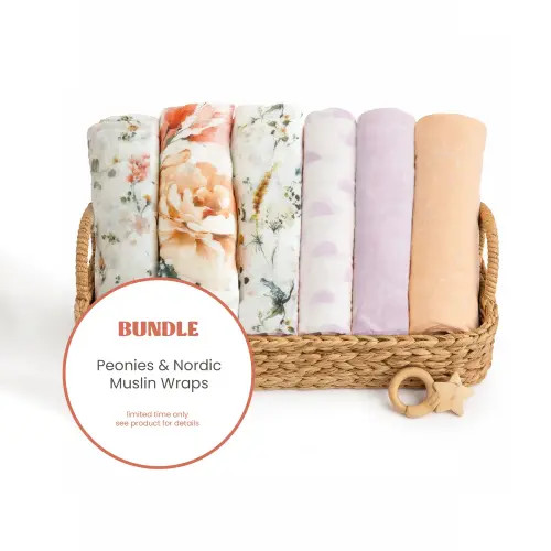 6pk Muslin Wraps