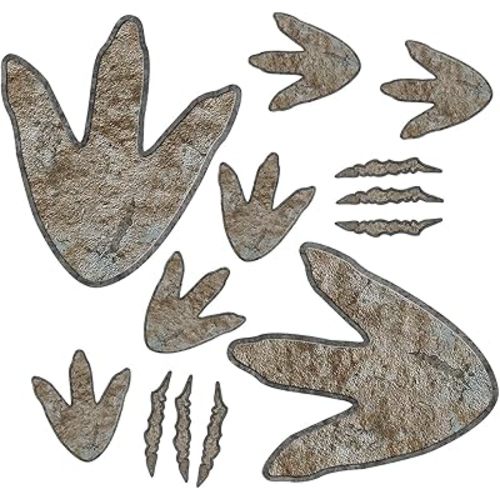 90 Pieces Dinosaur Decor Dinosaur Footprints Floor Decals Peel and Stick Track Stickers Removable Tracks Wall Decals Vinyl Footprints Wall Decal for Baby Nursery Bedroom Home Decor