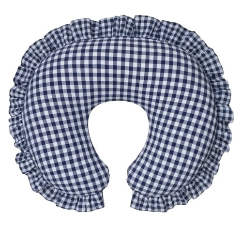 Little Mae & Co Blue Gingham Ruffle Nursing Pillow Cover – EasyTot
