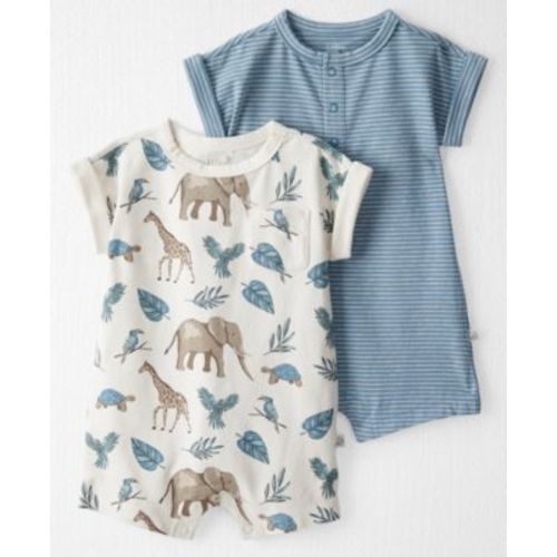 Baby Boys 2-Pc. Organic Cotton Rompers Set