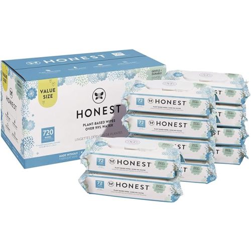 The Honest Company Baby Wipes - 720 Count, 72 Count (Pack of 10) - Classic