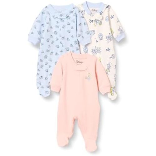 Amazon Essentials Disney | Star Wars | Princess Baby Girls' Cotton Coveralls, Pack of 3