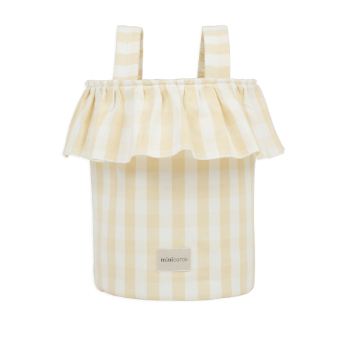 Basket Vichy - Butter + White · Minicoton