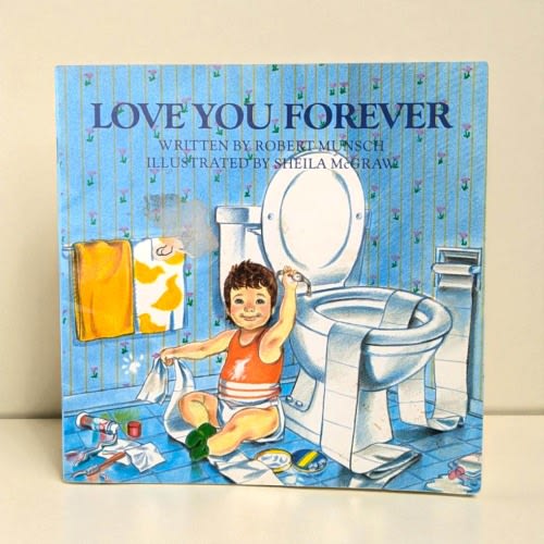 1996 Love You Forever Softcover, Robert Munsch Book, Illustrated Children's Story