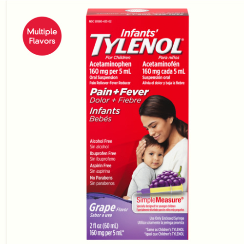 Infants’ TYLENOL® Oral Suspension Liquid | Grape