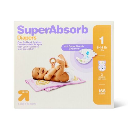 Disposable Diapers Pack - up & up™, Size: 1