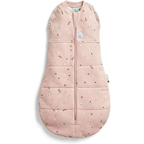 ergoPouch 1.0 TOG Baby Sleep Sack 0-3 Months - Baby Sleeping Sack for Warm & Cozy Nights - Cocoon Swaddle Sack Baby Keeps Calm & Relaxed (Daisies)