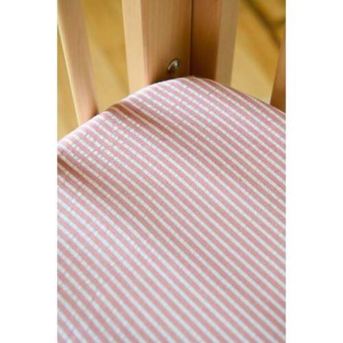 Seersucker Crib Sheet, Anchor Red - Pehr | Maisonette
