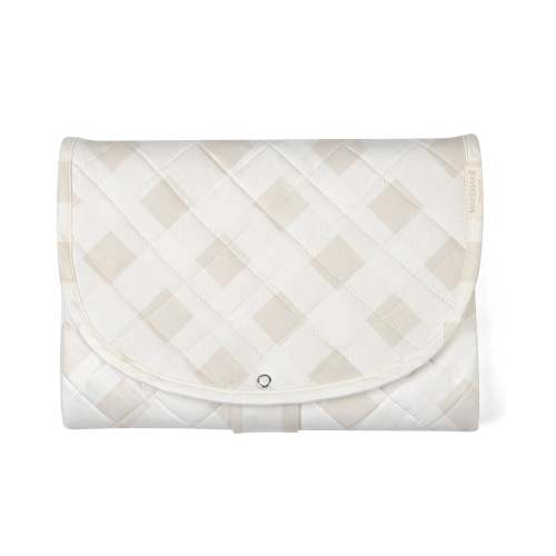 Organic Portable Changing Mat - Plaid Oat