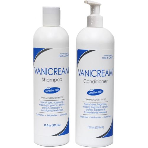 Vanicream Set, includes Shampoo-12 Oz and Conditioner-12 Oz - One each