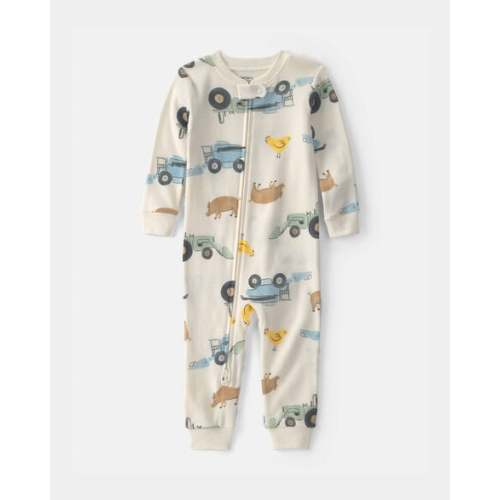 Baby Boy Farm 100% Cotton 1-Piece Pajama  | Carter's