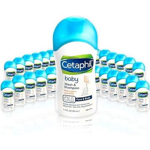 Baby Shampoo and Body Wash by Ceta Phil, Travel Size, Bulk, Tear Free, Hypoallergenic, (Pack of 24)
