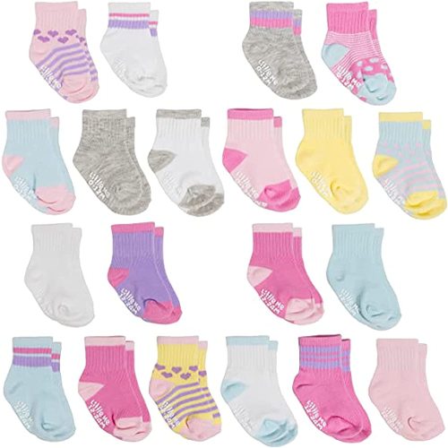 So'dorable Baby Girls Classic Watch Me Grow Socks, Assorted (Girls)- Flat Knit, 0-24 Months US