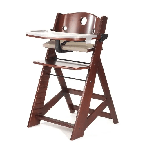 Height Right High Chair with Tray, Mahogany