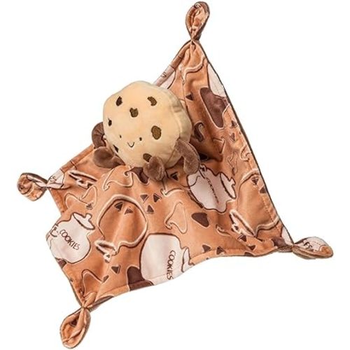 Mary Meyer Sweet Soothie Lovey Security Blanket, 10 x 10-inches, Chocolate Chip Cookie