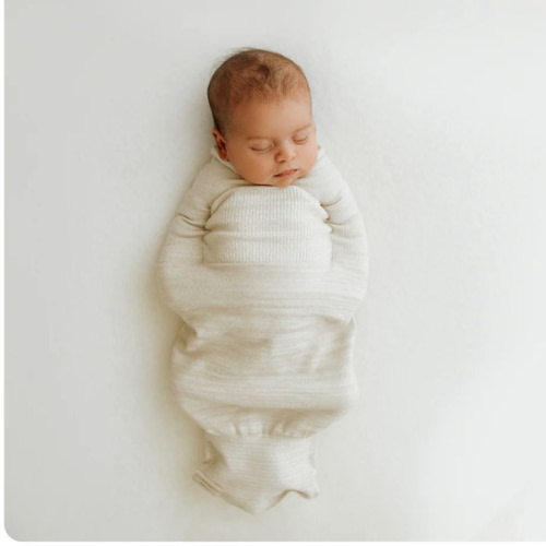 Bamboo Blend Beige Swaddle Sleep Sack – Swaddelini