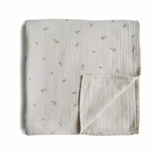 Mushie Muslin Swaddle Blanket – The Natural Baby Company