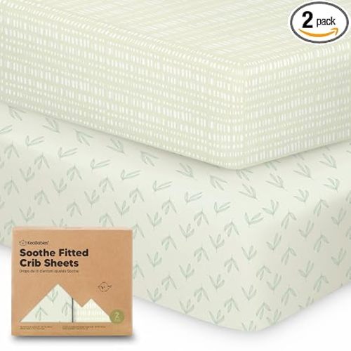 2-pk Organic Cotton Crib Sheets, Fleur